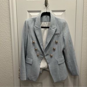 Blue Woven suit jacket size S
